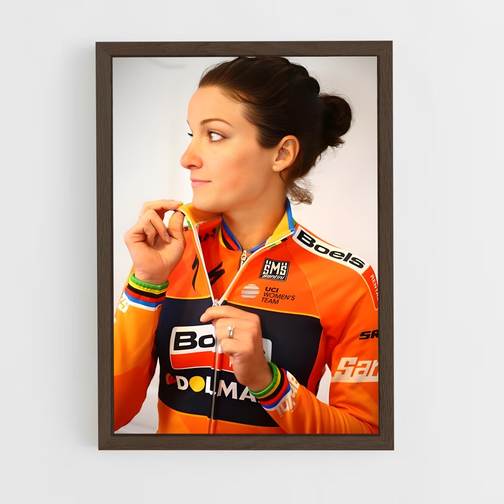 Poster La Médaillée Orange – affiche Cyclisme (vue 5)